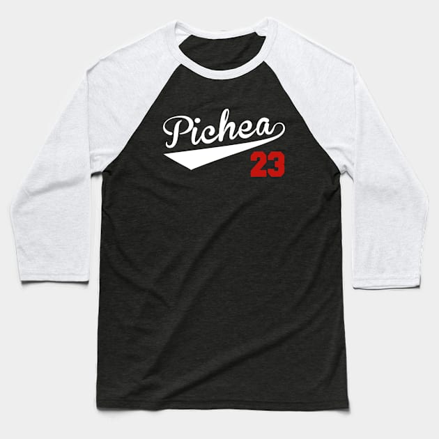 Pichea Puerto Rico Baseball Pichaera Funny Puerto Rican Siempre Picheo Baseball T-Shirt by PuertoRicoShirts